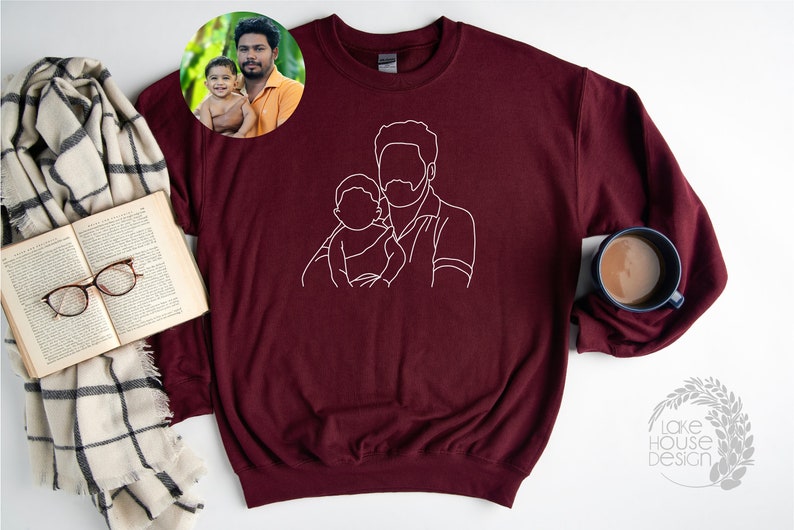 Father's Day Custom sweatshirt from photo.