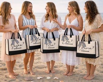 Bolsa de mano personalizada para dama de honor: regalo para despedida de soltera, boda, mejor amiga o viaje de chicas.