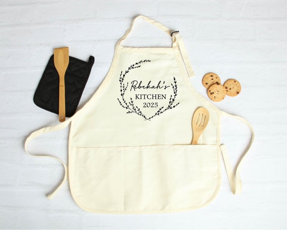 Personalized Aprons For Women, Custom Apron, Personalized Apron, Kitchen Apron, Cooking Apron, Apron for Women, Personalized Gift, Apron