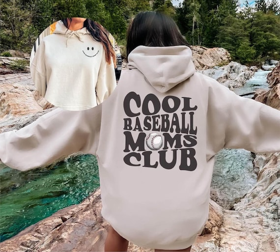 Cool Baseball Moms Club Sweatshirt Baseball Mom Life Baseball Mom Gift Gift for Mom Cute Baseball Sweatshirt Game Day Baseball Hoodie Etsy UK