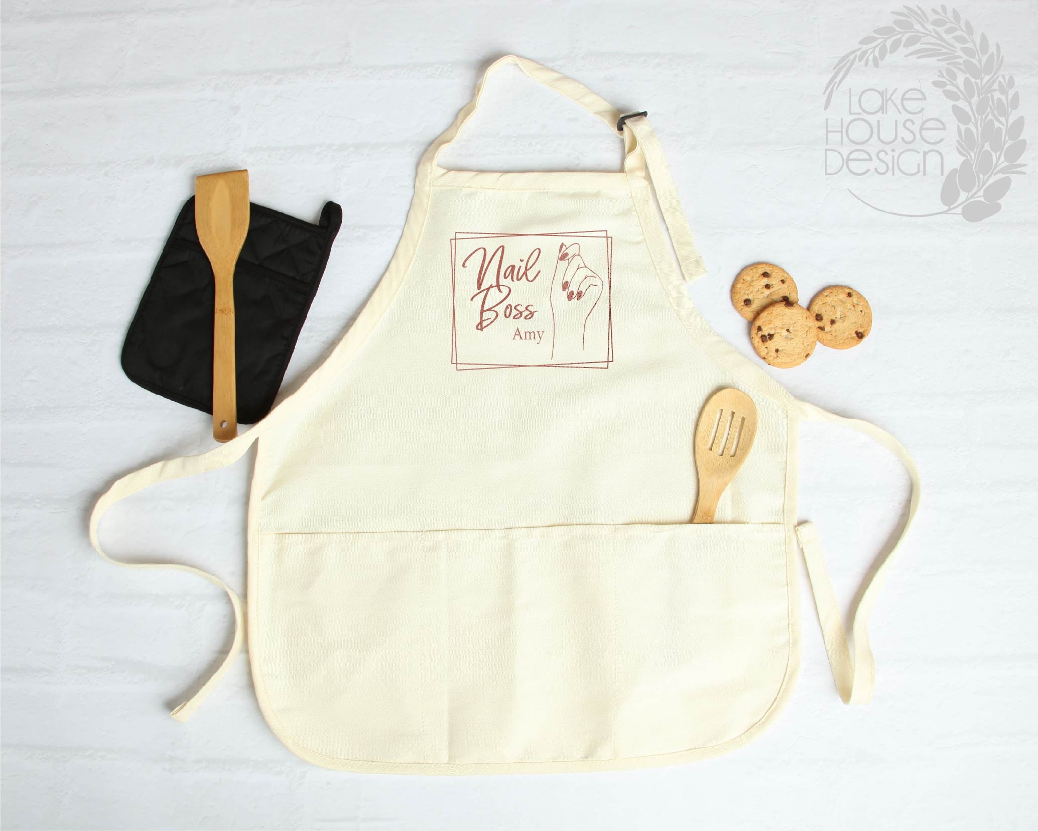 Nails Tech Stylist Apron Personalized Nails Tech Aprons I Etsy