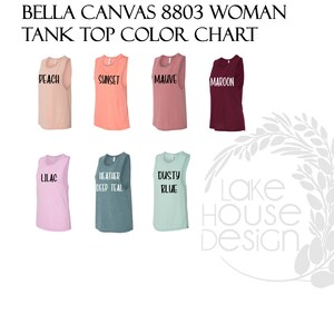 Peut inclure: Nuancier pour les d&eacute;bardeurs Bella Canvas 8803. Le nuancier pr&eacute;sente 10 couleurs diff&eacute;rentes&nbsp;: p&ecirc;che, coucher de soleil, mauve, bordeaux, lilas, bleu sarcelle chin&eacute;, bleu poudre, noir, blanc et gris.