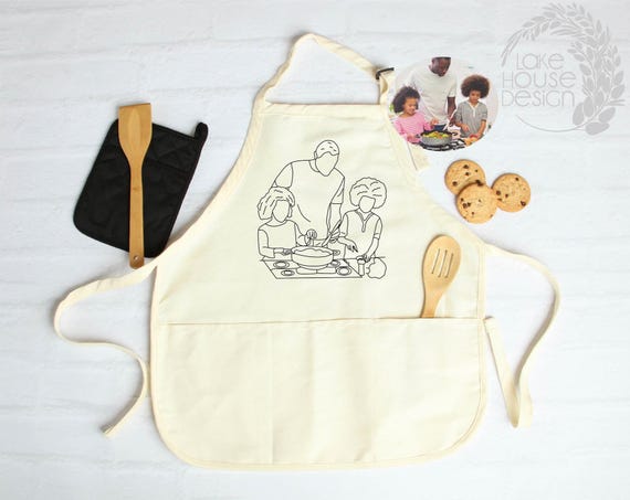 Custom Apron, Personalized Apron, Custom Photo, Custom Text, Apron for Men, Kitchen Apron, Personalized Gift, Gift for Him, Gift for Her