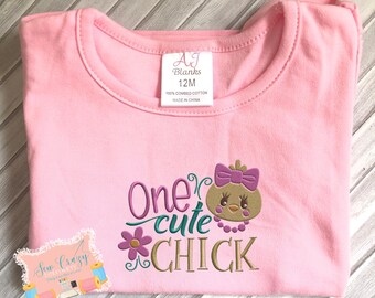 One Cute Chick Easter Toddler Shirt | Easter Shirt | Toddler Clothes | Spring Shirt