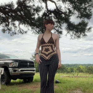 Crochet halter top