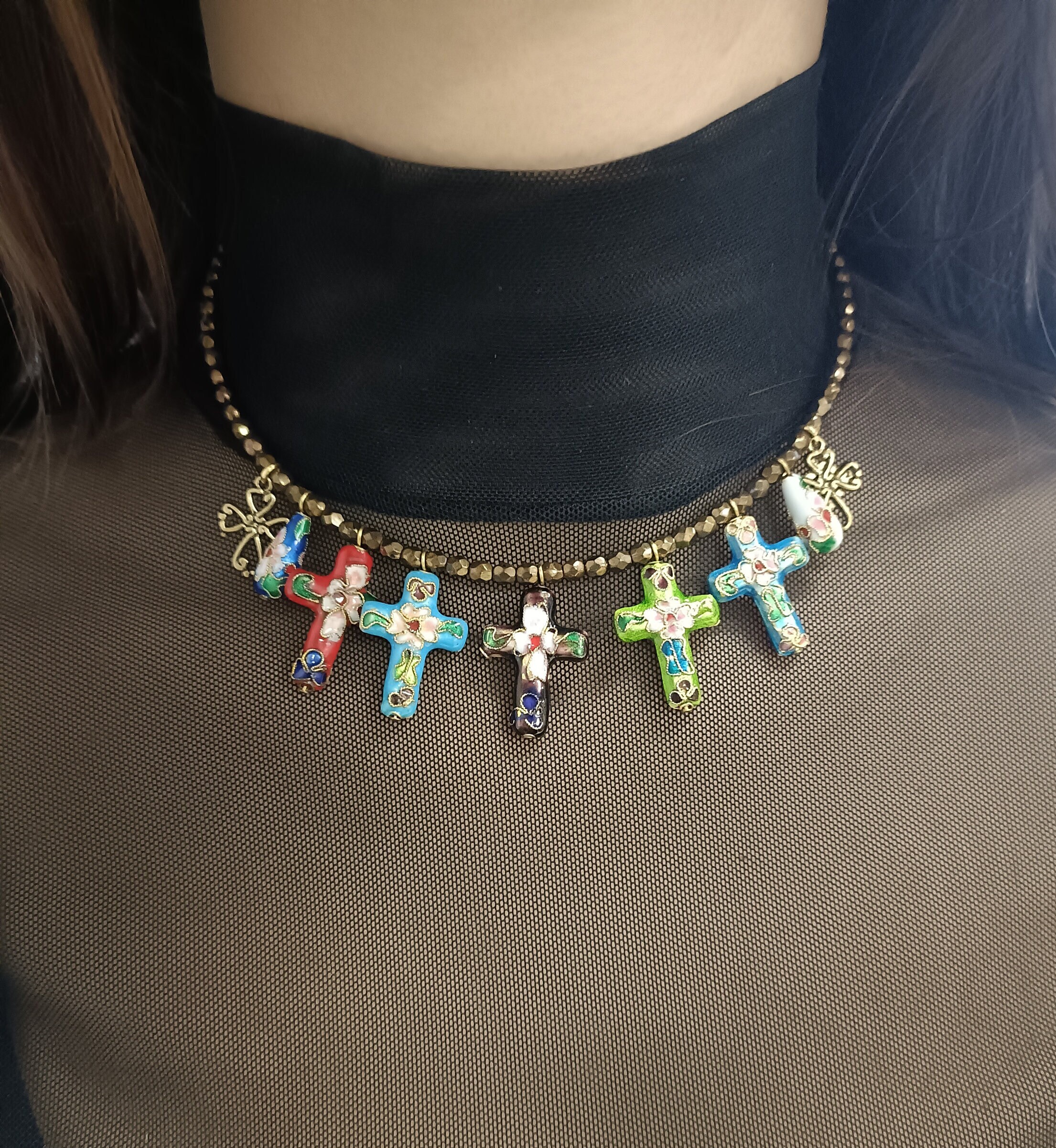 DOLCE&GABBANA D&G クロスネックレス Dolce Gabbana Cross Necklace - Etsy