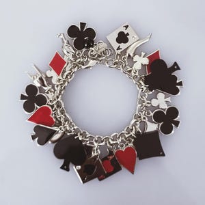 BRACCIALE  CARTE da  GIOCO vintage portafortuna