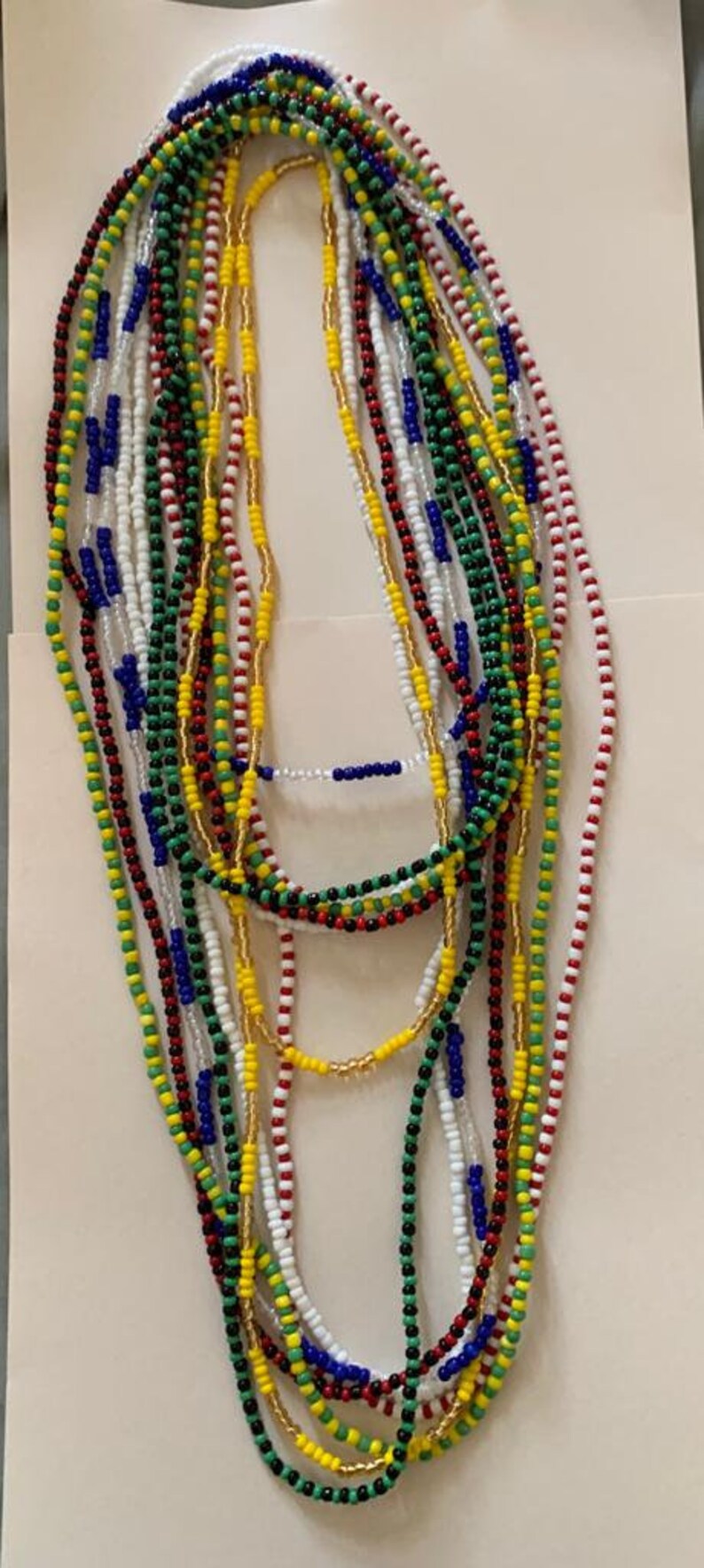 Collar de cuentas de santería collares Collares Elekes Etsy España Collar de cuentas de santería collares Collares Elekes Etsy España