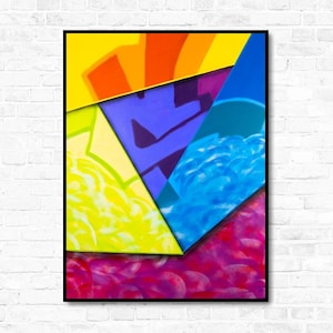 Original graffiti stretched Canvas made in 2020 Unique artwork using spray paint ONLY