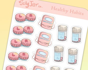 Healthy Habits Planner Stickers