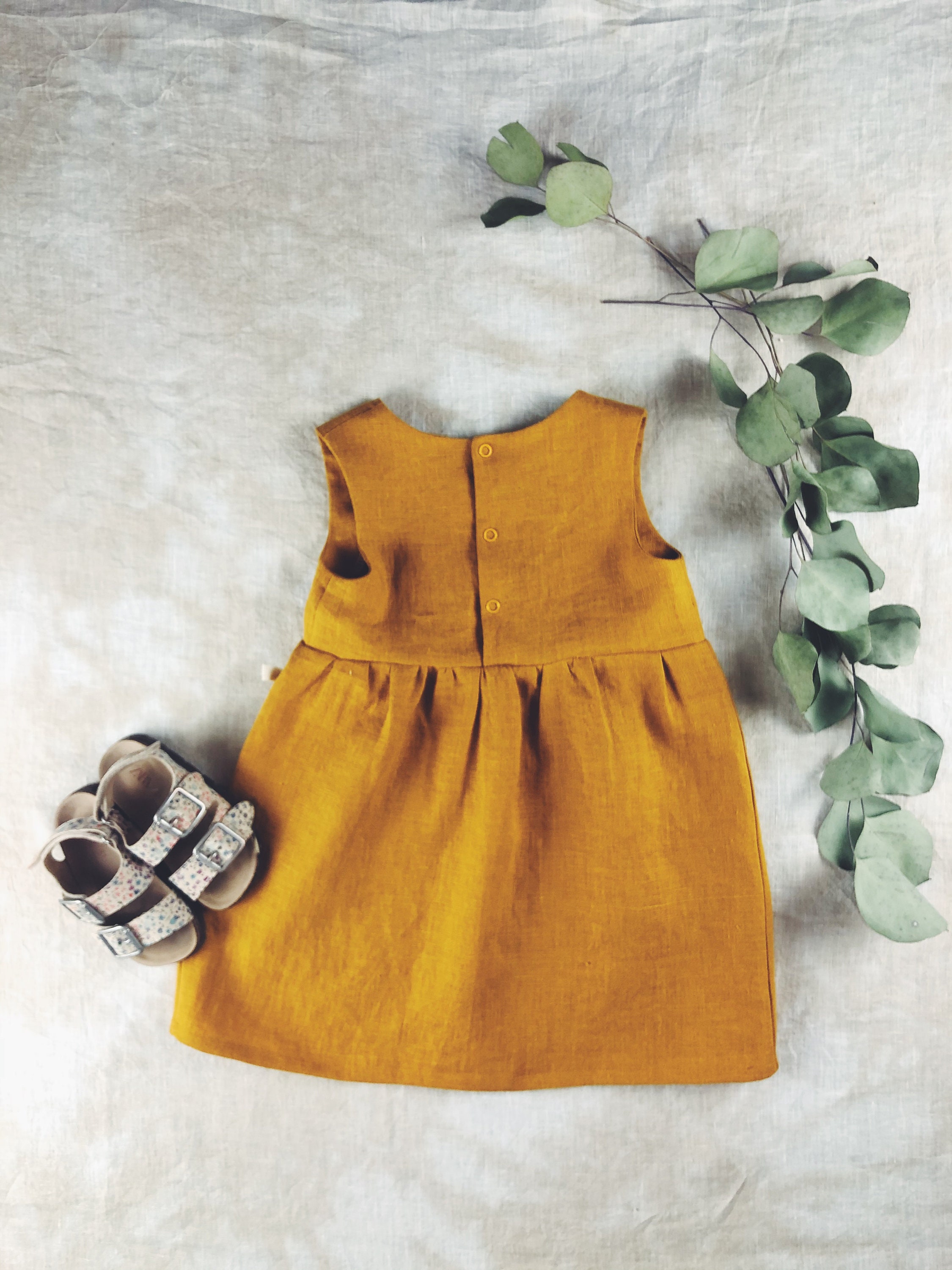 Girls Linen Dress / Summer Dress / Baby / Toddler / Kids Etsy