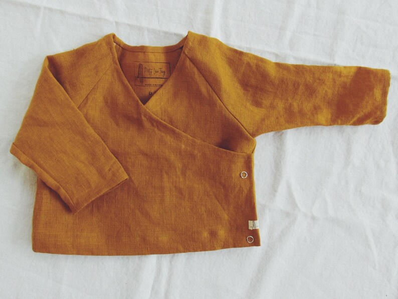 Baby Wrap Shirt / Unisex Linen Top Etsy