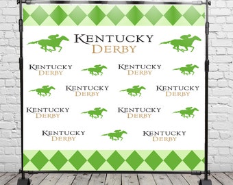 Kentucky Derby Photo Backdrop: Churchill Downs Party Photography Prop