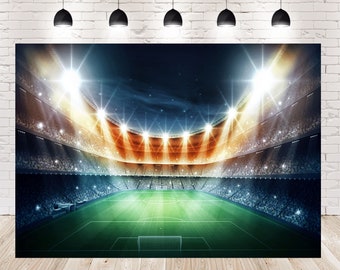 Basketball Stadium Lights Backdrop: Sports Photography Booth