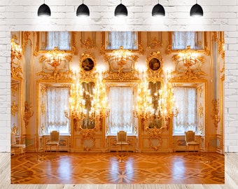Peter Palace Interior Backdrop, Birthday Wedding Photography