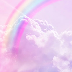 Magic Rainbow Fantasy Cloud Photo Backdrops Pastel Colors - Etsy