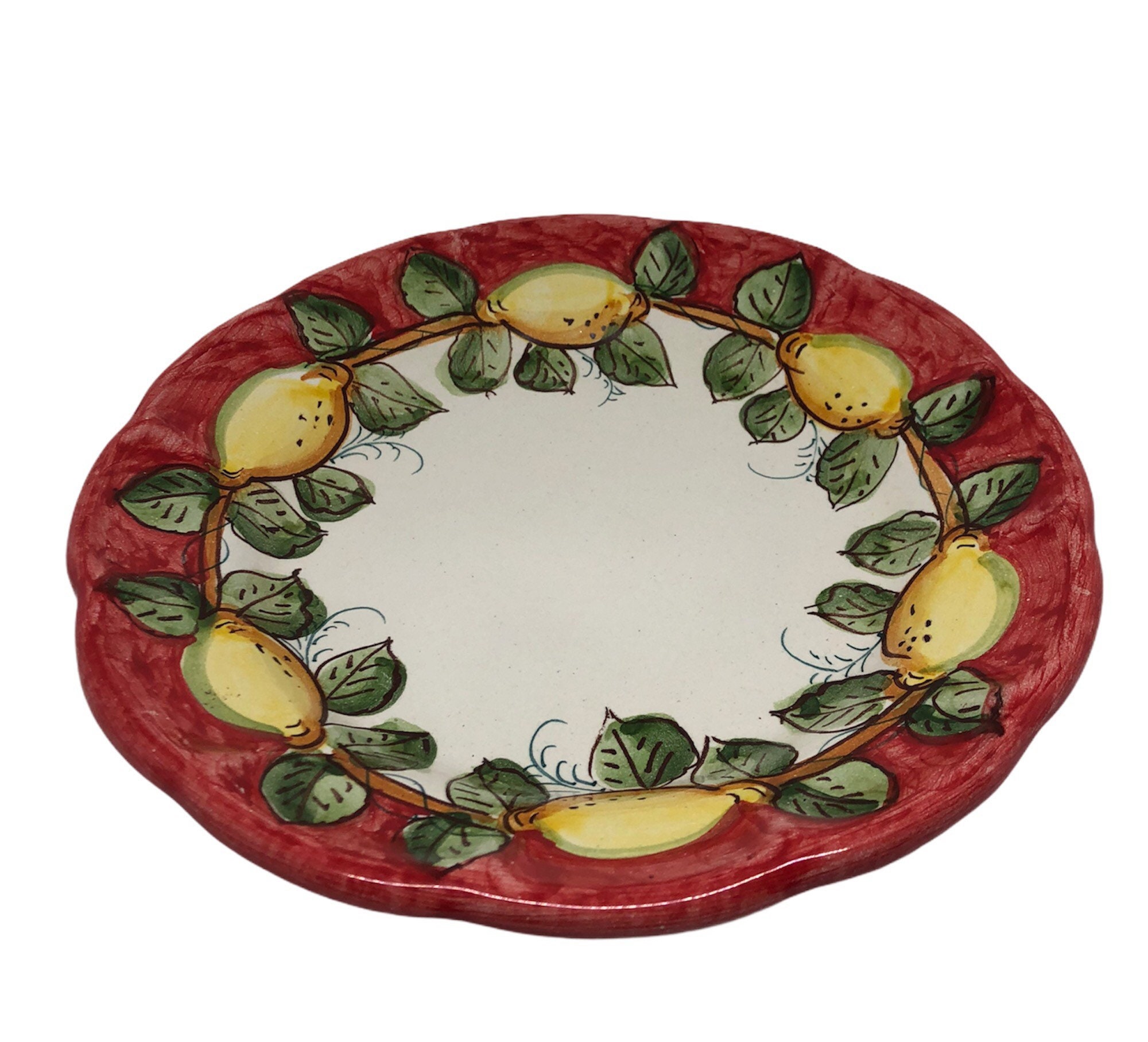 Italian Ceramic Dinnerware Decorative Plates Lemon Made in Etsy