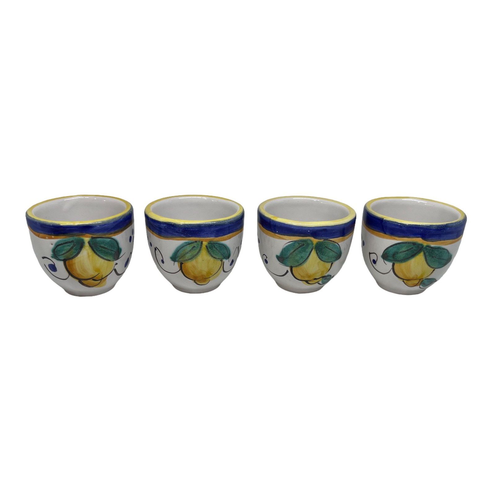 Italian Ceramic Espresso Cup Set - Set of 6