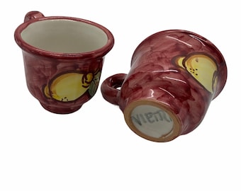 Conjunto de xícaras de café expresso de cerâmica italiana