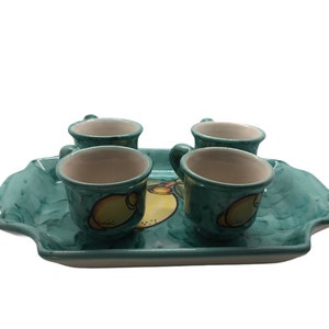 Italian Ceramic Espresso cups Set of 4