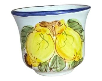 Tasse de 8 oz en céramique italienne peinte à la main, motif citron Fabriqué en Italie