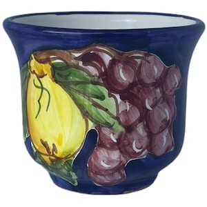 Coffee Mug | Hand Painted Lemon Design | Ceramic Coffee Cup | Large Coffee Mug| Made in Italy | Amalfi Coast Pottery