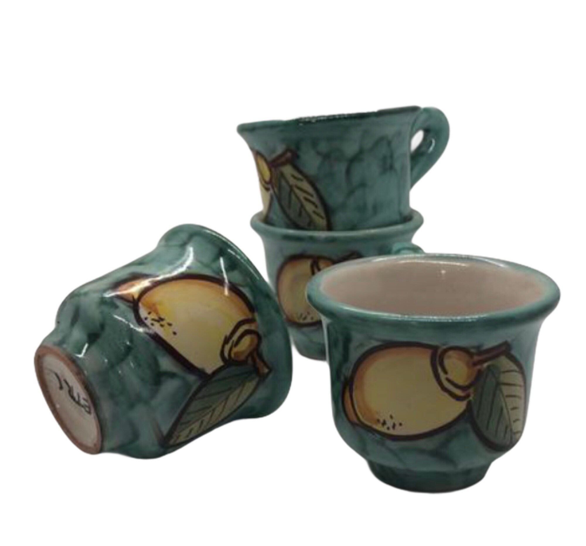 Made In Italy Espresso Cups Set Of 4 - Appunti Di Viaggio Italian Ceramic