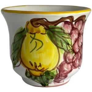 Coffee Mug | Hand Painted Lemon Design | Ceramic Coffee Cup | Large Coffee Mug| Made in Italy | Amalfi Coast Pottery