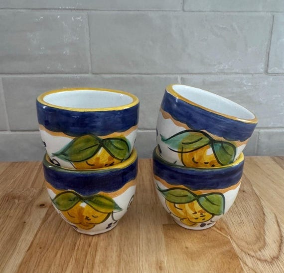 Italian Ceramic Espresso Cup Set
