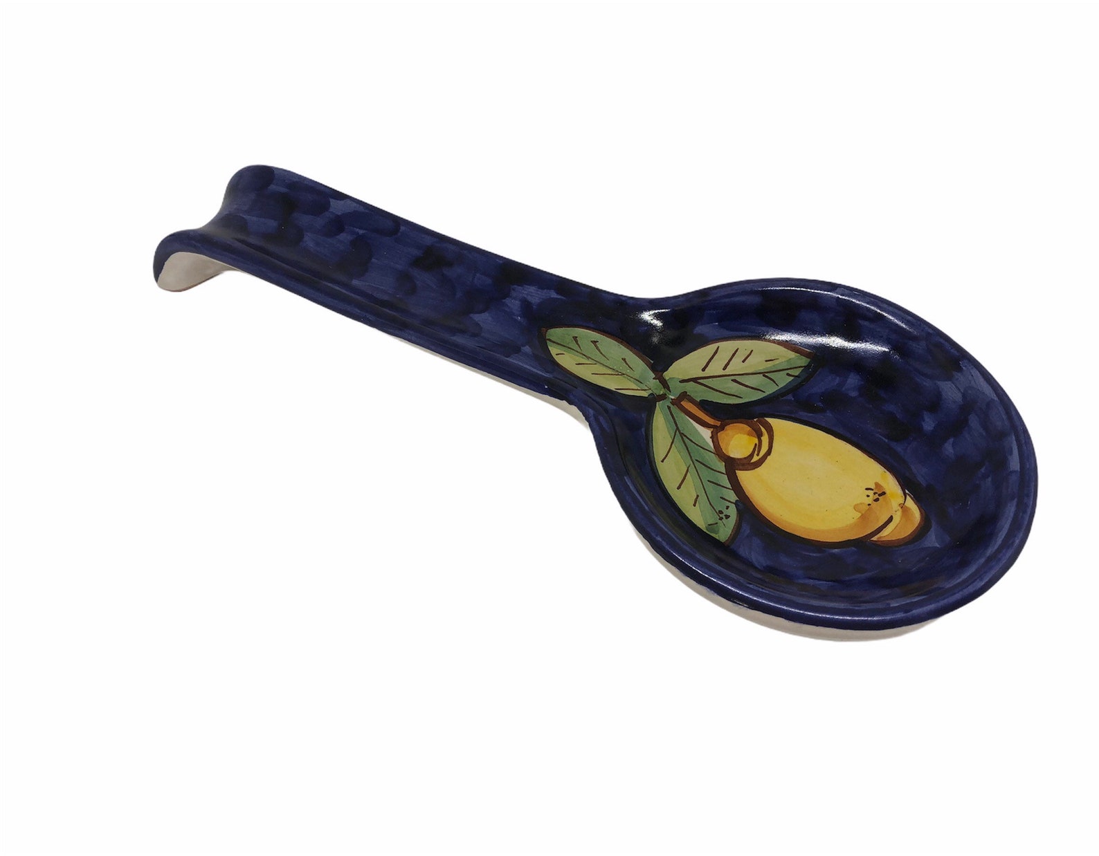 Italian Ceramic Spoon Rest Lemon Made in Italy Etsy