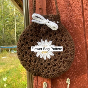 PATTERN Flower Bag Crochet