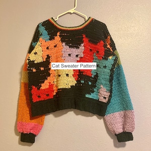 PATTERN Cat Sweater Crochet