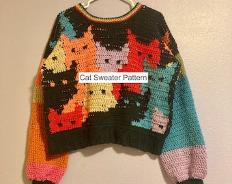 PATTERN Cat Sweater Crochet