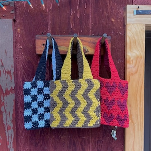 PATTERN Crochet Patterned Mini Tote