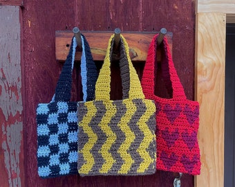 PATTERN Crochet Patterned Mini Tote