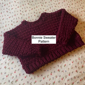 PATTERN Bonnie Sweater Crochet