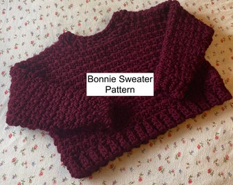 PATTERN Bonnie Sweater Crochet