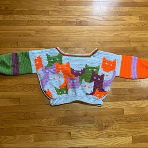 PATTERN Cat Sweater Crochet image 6