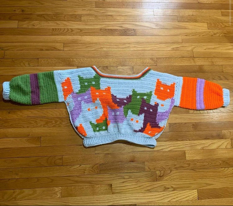 PATTERN Cat Sweater Crochet image 6