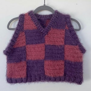 PATTERN Patchwork Vest Crochet image 4