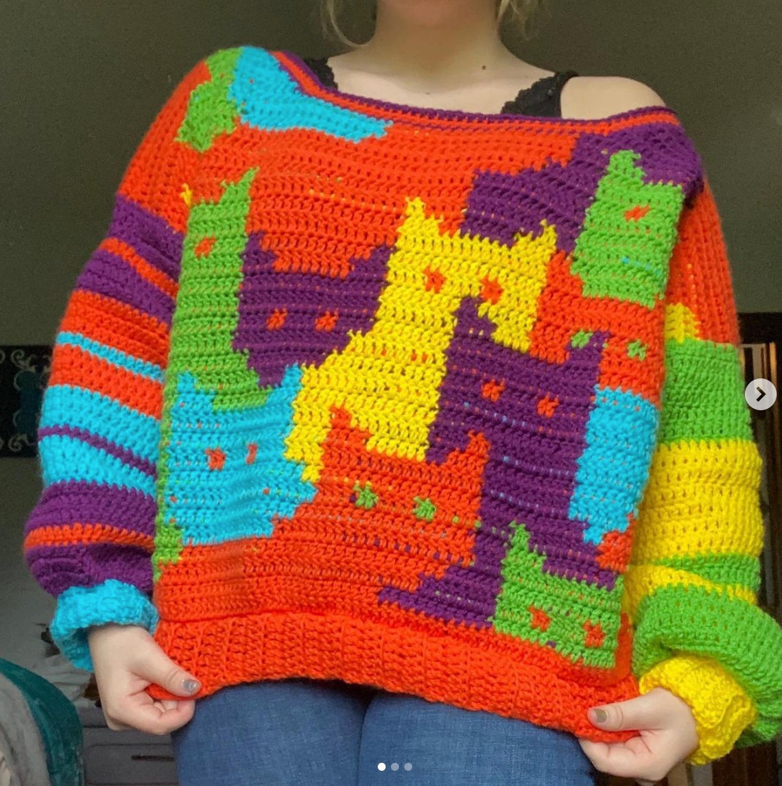 PATTERN Cat Sweater Crochet | Etsy