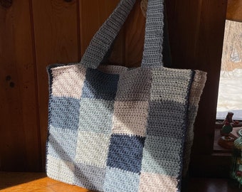 PATTERN Patchwork Tote Crochet