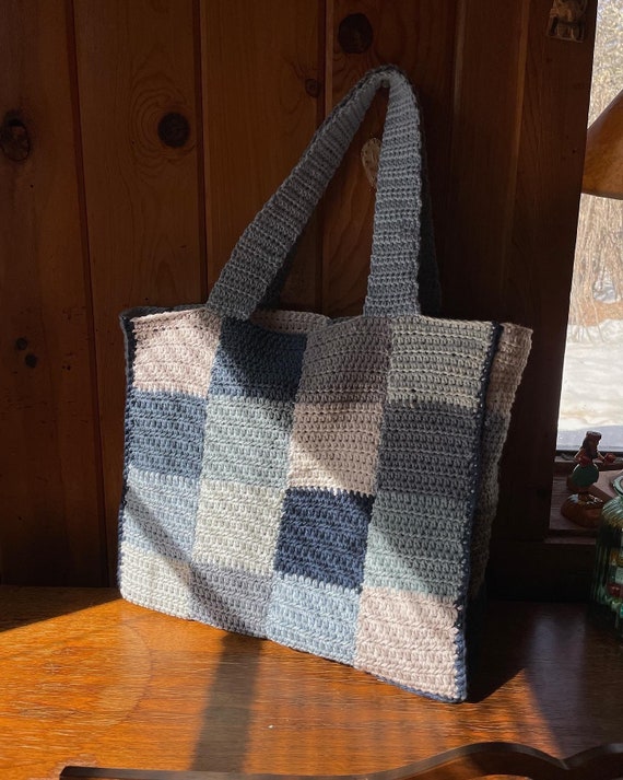 PATTERN Patchwork Tote Crochet - Etsy