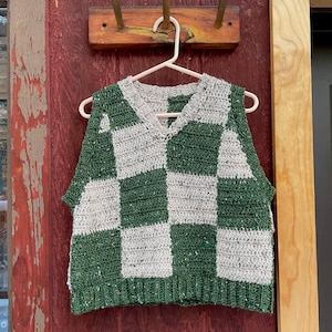 PATTERN Patchwork Vest Crochet image 1