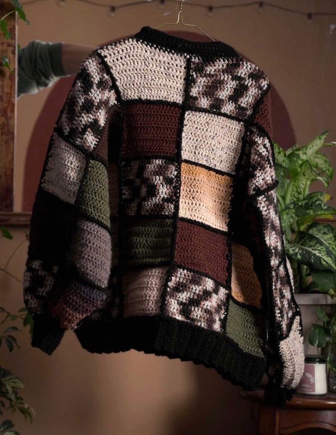 PATTERN Patchwork Sweater Crochet - Etsy