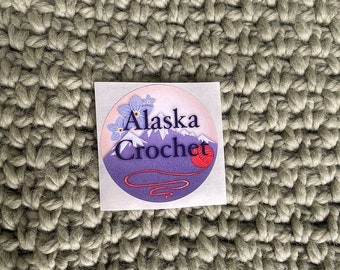 Alaska Crochet Sticker