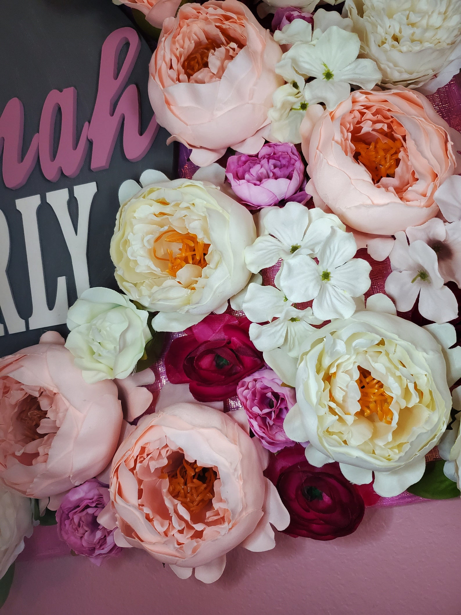 Personalized Flower Name Sign Etsy