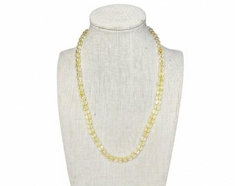 Collar elástico con cuentas de citrino - 6 mm / Hecho a pedido - Se aceptan pedidos personalizados.