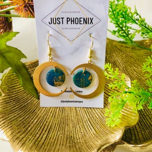 JustPhoenixDesigns/Handmade Earrings/Goldplated Earrings/Polymerclay Earrings/Statement Earrings/moon earrings/Gift for her