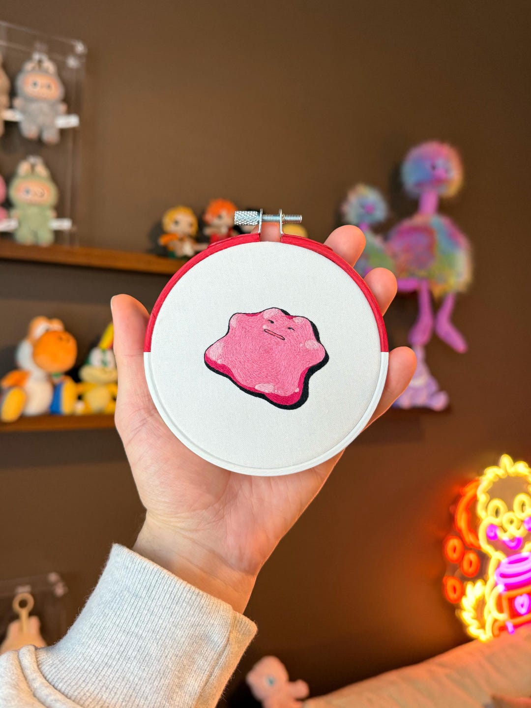 Ditto Pokémon 4 Pokeball Hand Embroidery - Etsy